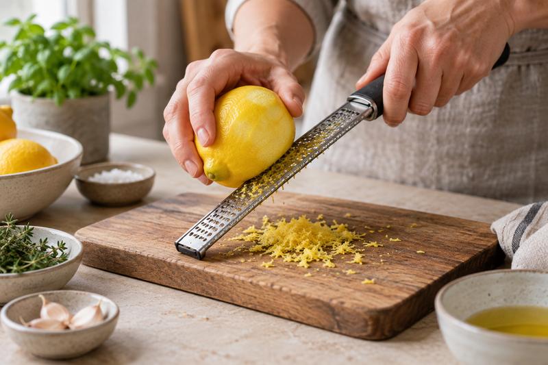 Gør citron og persille klar – Citronpasta med parmesan og persille