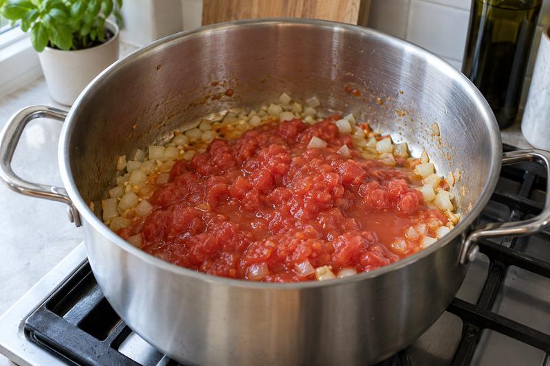 Start tomatsaucen – Fasolakia – grønne bønner i tomat