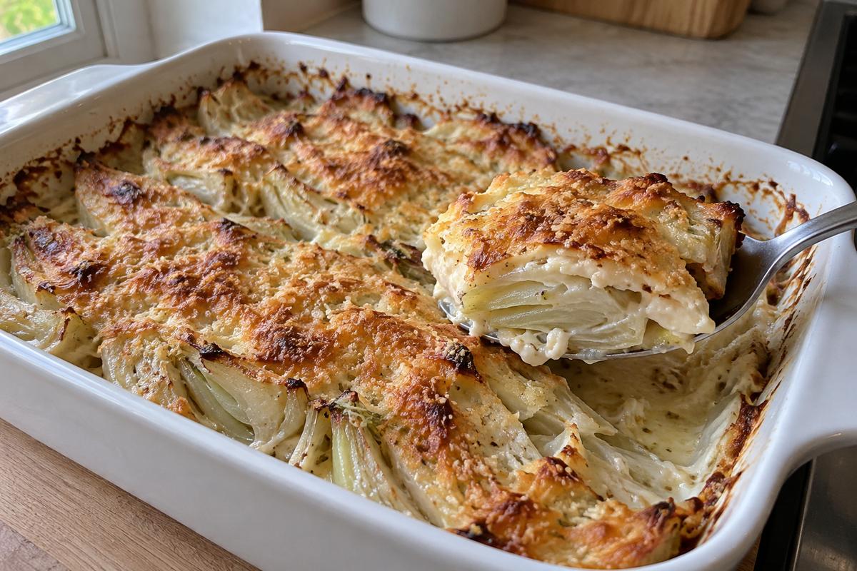 Fennikelgratin med parmesan
