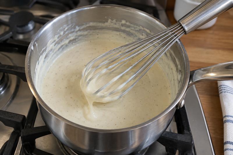 Pisk en glat sauce – Fennikelgratin med parmesan