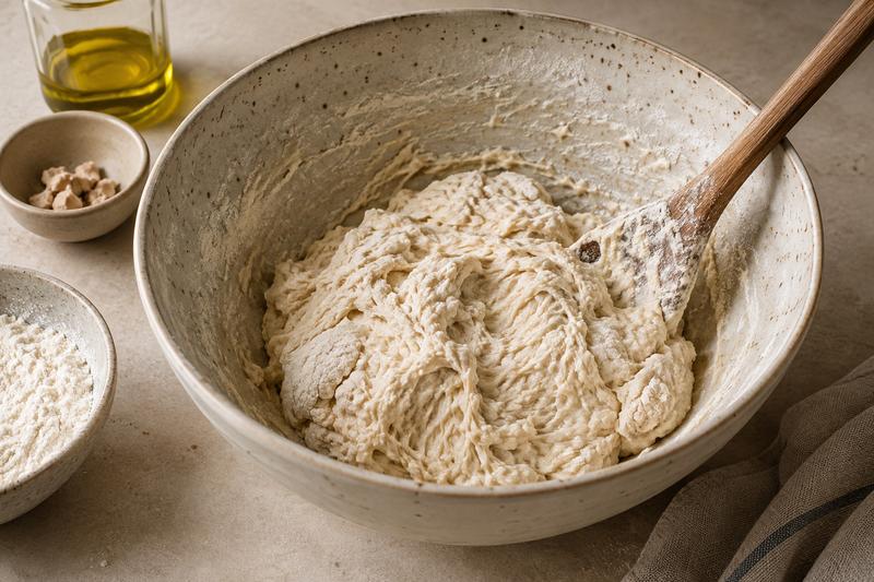 Rør en våd dej sammen – Focaccia med rosmarin og flagesalt