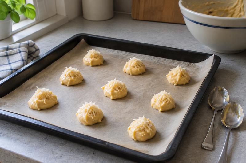 Form og bag ostebollerne – Gougères med Gruyère – små franske osteboller