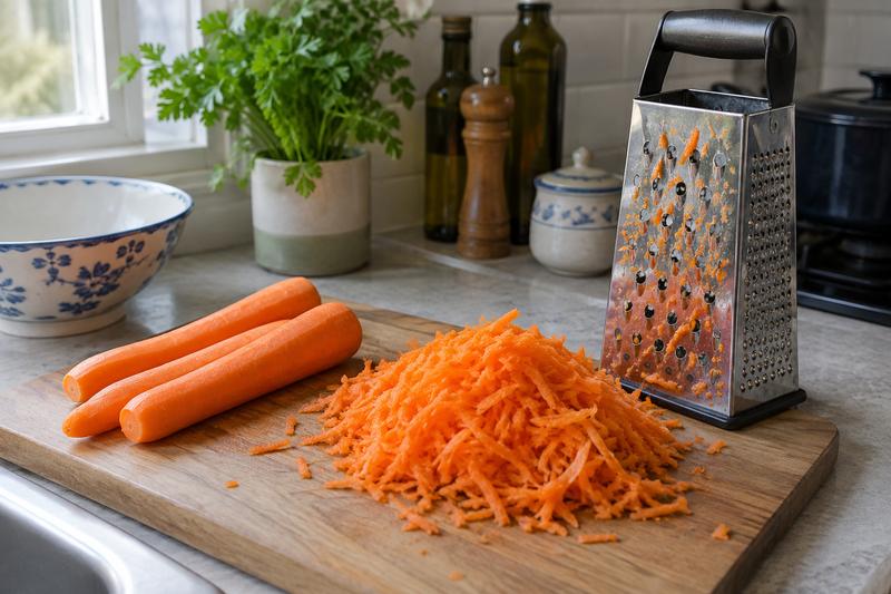 Riv gulerødderne groft – Havuç tarator med yoghurt og valnødder