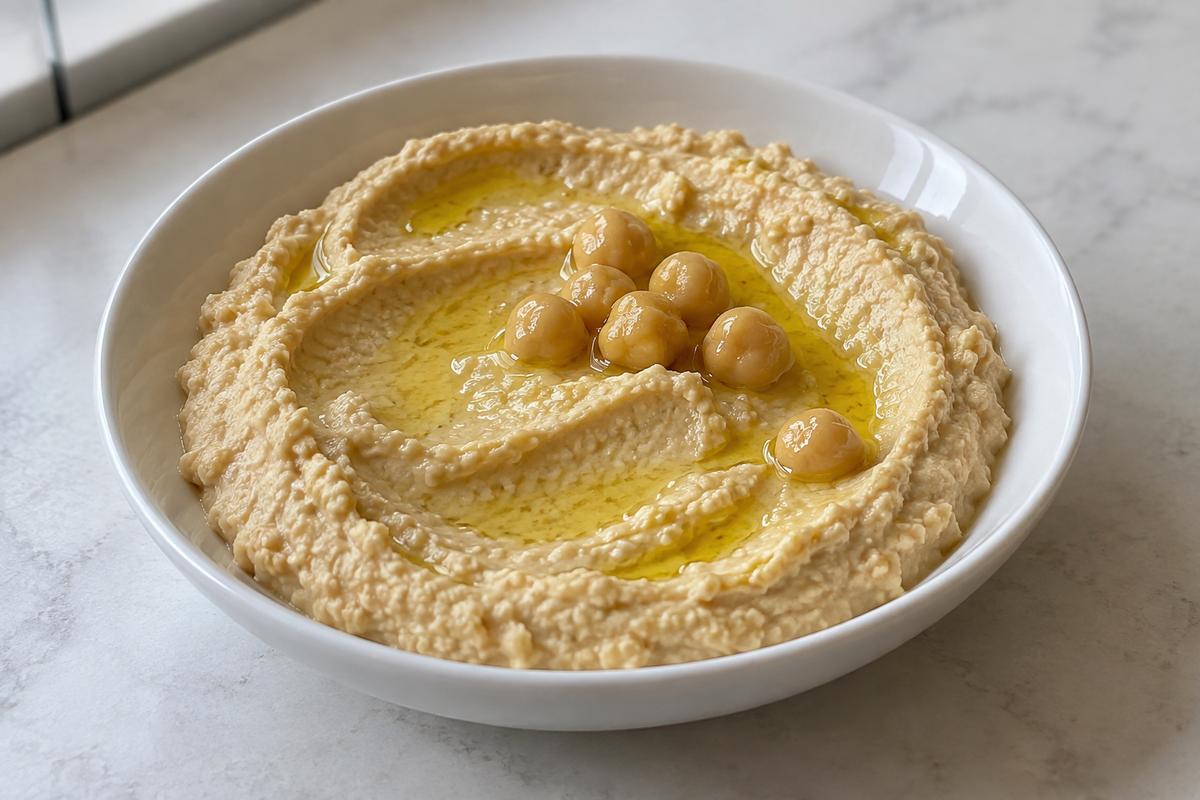 Hummus med tahin og citron