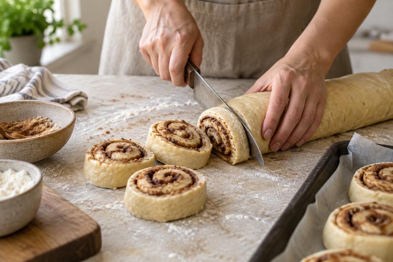 Skær tydelige spiraler – Bløde kanelsnegle med brun farin