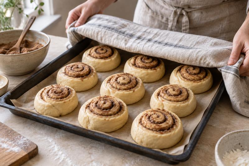 Efterhæv og bag – Bløde kanelsnegle med brun farin