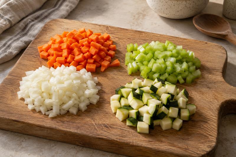 Snit grøntsagerne til skeen – Minestrone med hvide bønner og små pastaer