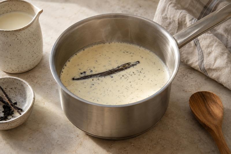 Varm fløden og opløs husblassen – Panna cotta i glas med hindbærsauce