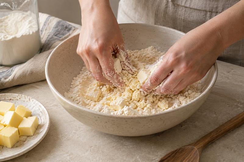 Smuldr koldt smør i melet – Scones med jordbærsyltetøj og flødeskum