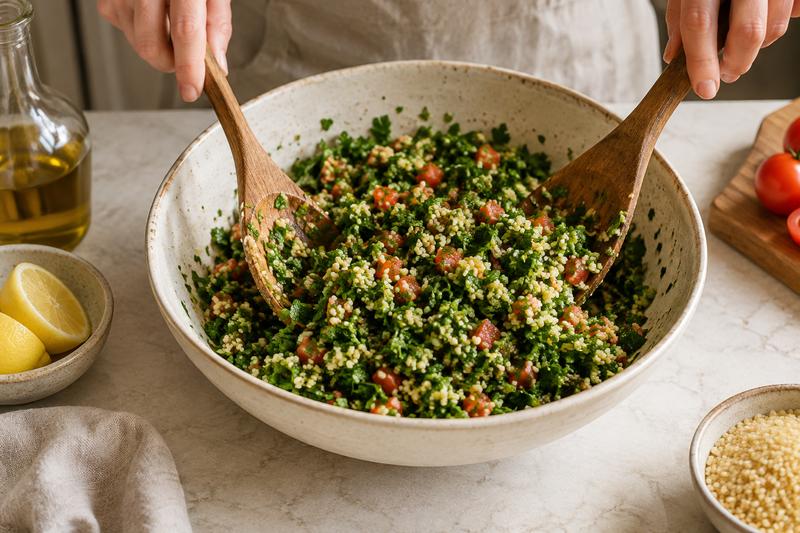 Vend salaten uden at presse den – Tabbouleh med persille, mynte og fin bulgur