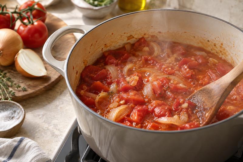 Lad tomaterne simre – Tomatsuppe med basilikum og fløde
